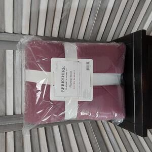 Berkshire Ultra Blanket - Flannel Knit - Cozy Comfort in Plum | Queen